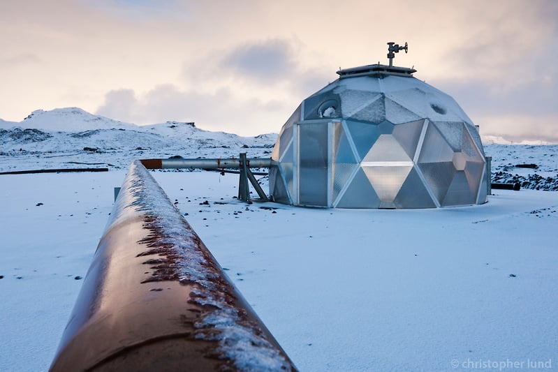 Borehole at Hellisheiði. The Hellisheiði Geothermal Plant is situated at Hengill, an active volcanic ridge in SW Iceland.