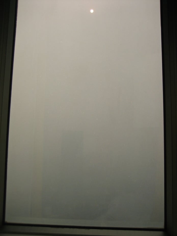 The air in Shanghai with record-breaking smog levels in 2014. 